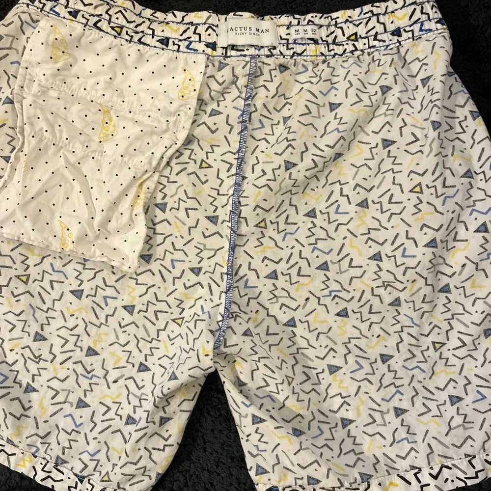 cactus man ricky singh shorts men's 32 medium 80s cotton casual 7 inch inseam